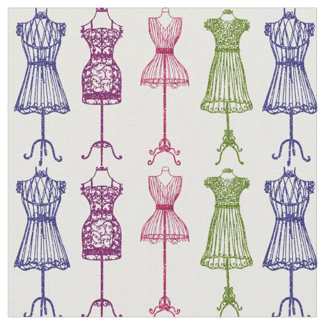 Viktorianische Kleiderformen Stoff (Nahaufnahme)