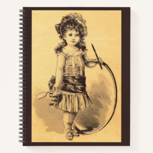 Viktorianische kleine Mädchenkollektion Notizbuch