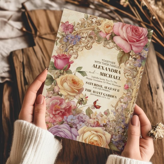 Viktorianische Königliche Hochzeit Einladung (Von Creator hochgeladen)