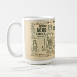 Viktorianische Korsettanzeige Kaffeetasse