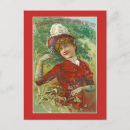 Viktorianische Korsetwerbung Postkarte