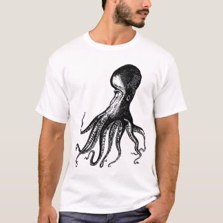 Viktorianische Krake Kraken für Steampunk Piraten T-Shirt