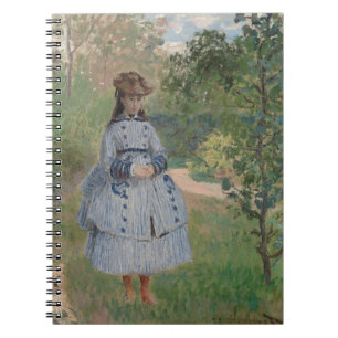Viktorianische Lady Blue Dress Garden Notebook Notizblock