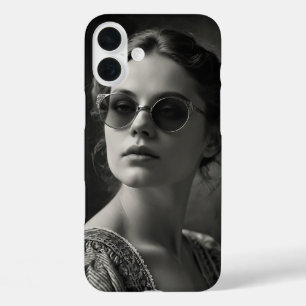 Viktorianische Lady mit Sonnenbrille Art iPhone 16 Plus Hülle