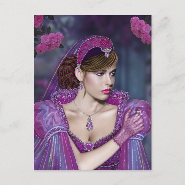 Viktorianische Lady Postkarte (Vorderseite)