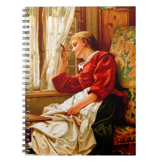 Viktorianische Lady Spiry Notebook Notizblock