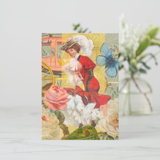 Viktorianische Lady Woman Fun Carriage (Stehend Vorderseite)