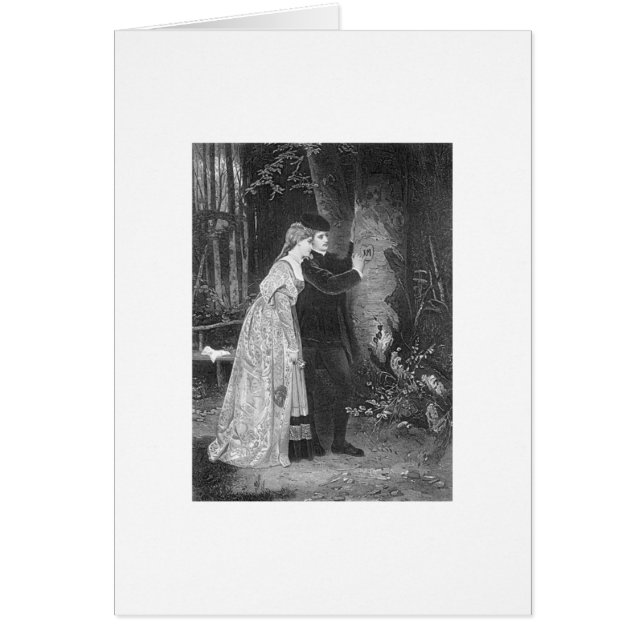 Viktorianische Liebe-Karte (Vorne)