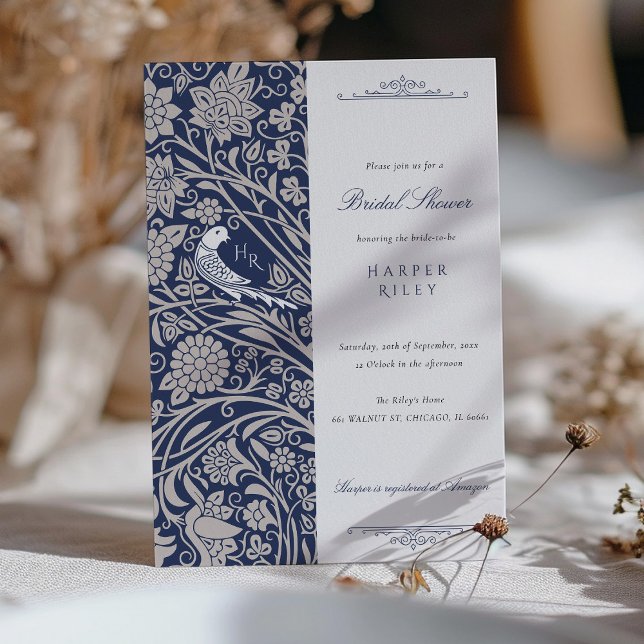 Viktorianische Love Bird Bridal Dusche Einladung (Von Creator hochgeladen)