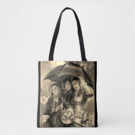Viktorianische Mädchenschirme Regentag viktorianis Tasche