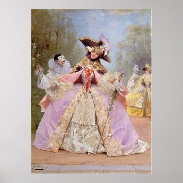 Viktorianische Masquerade Ball - Mardi Gras Poster (Vorne)