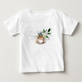 Viktorianische Maus in Teetasse Baby T-shirt