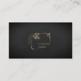 Viktorianische Monogramm-Visitenkarte Visitenkarte
