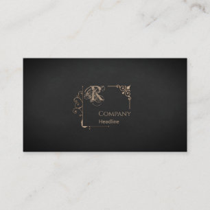 Viktorianische Monogramm-Visitenkarte Visitenkarte