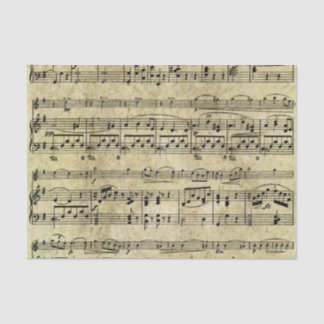 Viktorianische Musik-Blatt-Tapete Seidenpapier