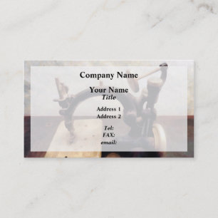 Viktorianische Nähmaschine Visitenkarte