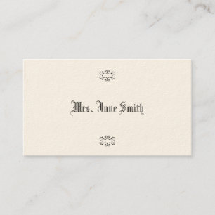 Viktorianische nennende Karten