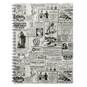 VIKTORIANISCHE NEWSPAPER ADS FUNNY AMUSING 1890S NOTIZBLOCK