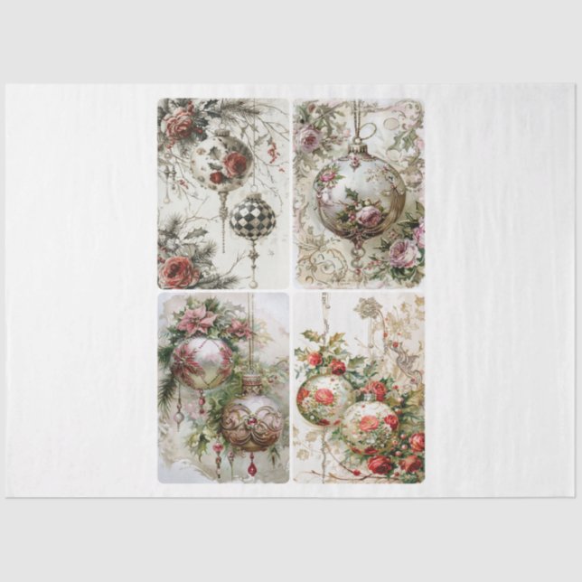 Viktorianische Ornamente Seidenpapier (Vorderseite)