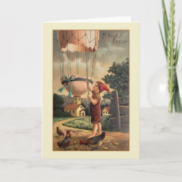 Viktorianische Osterkarte Feiertagskarte
