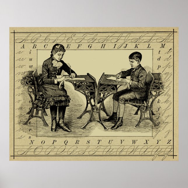 VIKTORIANISCHE PENMANSCHAFT POSTER (Vorne)