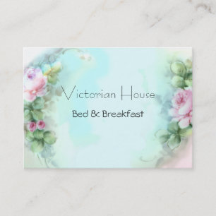 Viktorianische Pink Roses Business Cards Visitenkarte