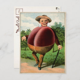 Viktorianische Plum Man Postkarte