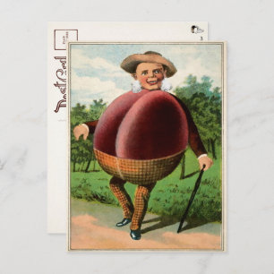 Viktorianische Plum Man Postkarte 