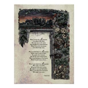 Viktorianische Poesie Hardy "Lyonnesse" Glossy Poster