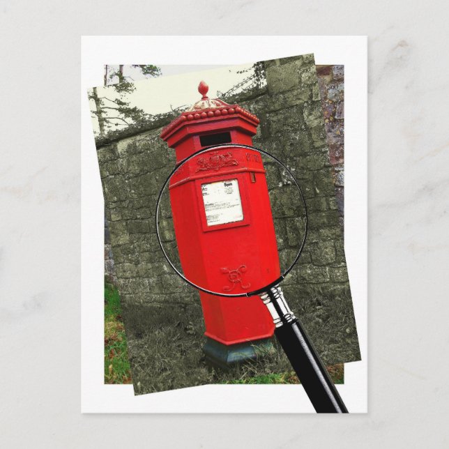Viktorianische Postbox - Schloss Berkeley Postkarte (Vorderseite)