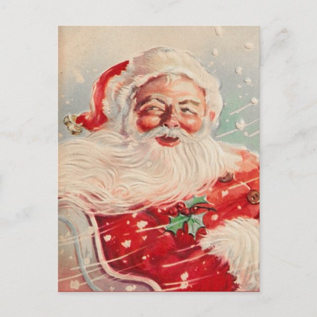 Viktorianische Postkarte für den Weihnachtsmann (Vorderseite)