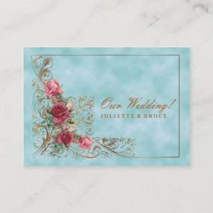 Viktorianische Rahmen - Einladungs-Suite für Hochz Visitenkarte