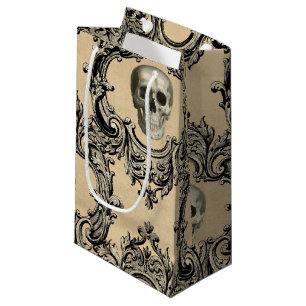 Viktorianische Rahmenskullen Gothic Skelett Kleine Geschenktüte
