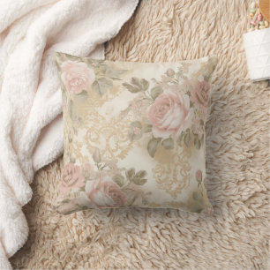 Viktorianische Rose Druckkopfkissen Kissen