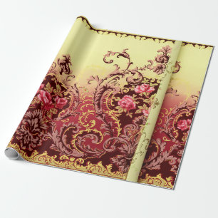 Viktorianische Rose elegante florale Vintage Geschenkpapier