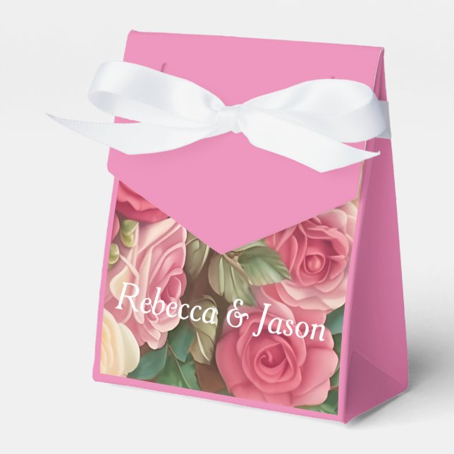 Viktorianische Rose Garden - Wedding Bouquet Gefal Geschenkschachtel (Vorderseite)