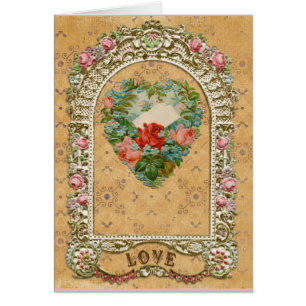 Viktorianische Rose Herzhafen romantische Vintage 