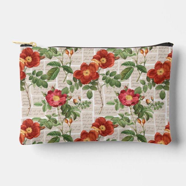 Viktorianische Rose Kulturerbe-Sammlung Zubehörtasche (Vorderseite)