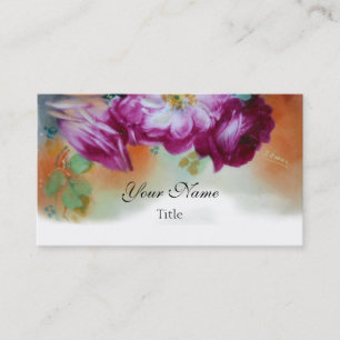 Viktorianische Rose Ruby Visitenkarte