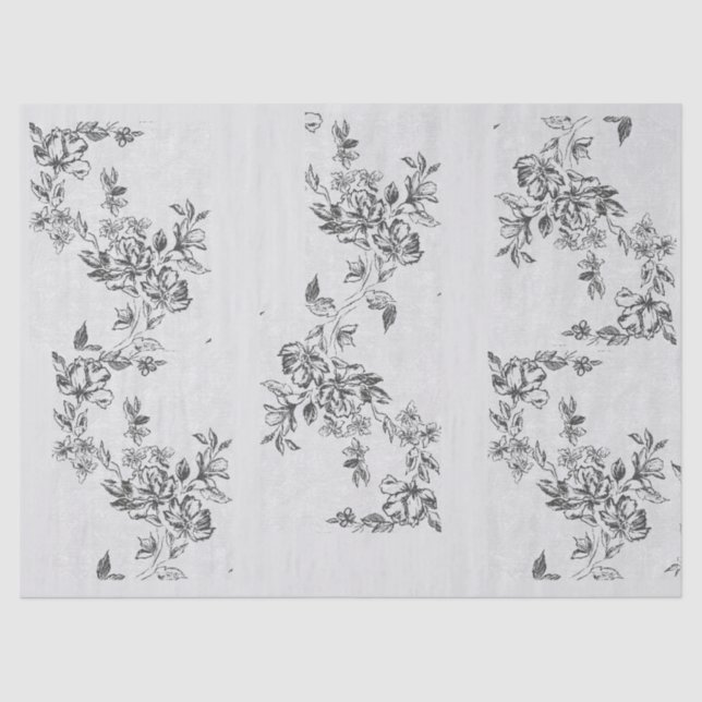 Viktorianische Rose Seidenpapier (Vorderseite)