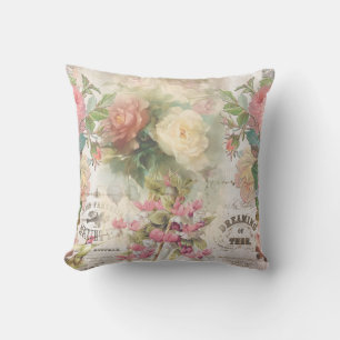 Viktorianische Rose und Ephemera Kissen