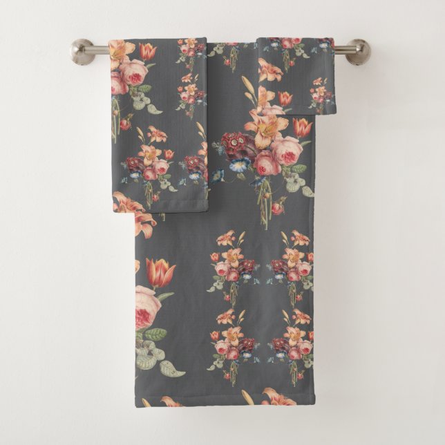 Viktorianische Rose und Lilie Badhandtuch Set (Insitu)