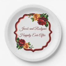 Viktorianische Rote und Gelbe Rosen