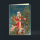 Viktorianische Sankt-Weihnachtskarte Feiertagskarte<br><div class="desc">Machen Sie Ihre Feiertage speziell mit einer alten Mode Weihnachtskarte. Vintage Frohe Festtage. Vintage Weihnachtskarten von einer Ära vorbei gegangen,  liebevoll wieder hergestellt.</div>