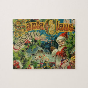 Viktorianische Santa Claus Weihnachtscollage Antik