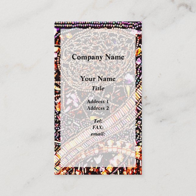 Viktorianische Schleife Visitenkarte (Vorderseite)