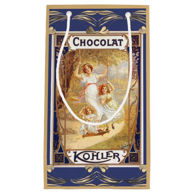Viktorianische Schokoladenwerbung Kleine Geschenktüte (Vorderseite)