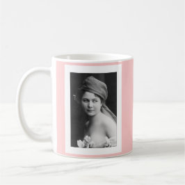 viktorianische Schwarz-Weiß-Braut, Blume-Soft Port Kaffeetasse