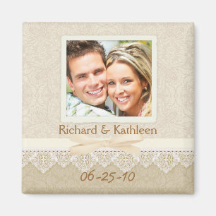 Viktorianische Spitze - Save the Date Magnet