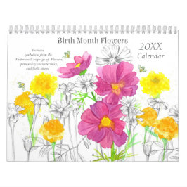 Viktorianische Sprache der Blume im Geburtsmonat Kalender